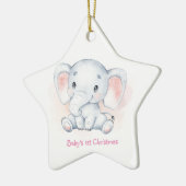 ベビー初めてのクリスマスオーナメント セラミックオーナメント (左)