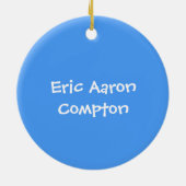 ベビー初めてのクリスマスオーナメント セラミックオーナメント (裏面)