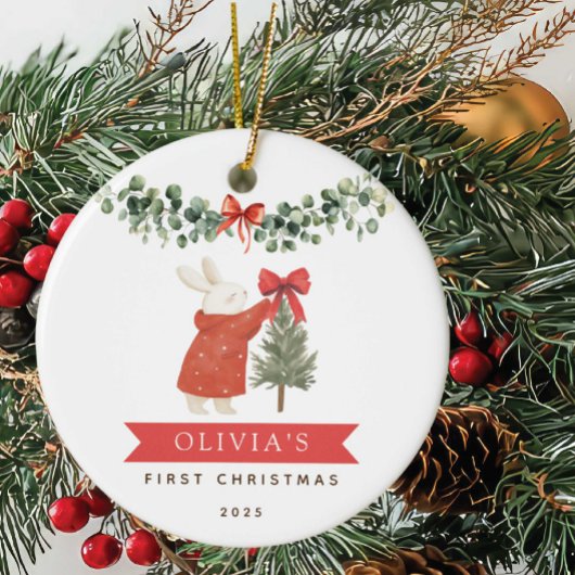 ベビー初めてのクリスマスオーナメント セラミックオーナメント