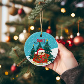 🎄ベビー初めてのクリスマスオーナメント |チップムンクデザイン セラミックオーナメント