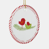 ベビー初めてのクリスマスカスタマイズオーナメント セラミックオーナメント (右)