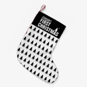 ベビー初めてのクリスマスカスタムクリスマスストッキング スモールクリスマスストッキング (正面 (吊り時))