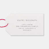 ベビー初めてのクリスマスカスタムフォトオーバーレイ ギフトタグ (裏面横)