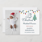 ベビー初めてのクリスマスカスタムフォトフェスティバル シーズンカード (正面)