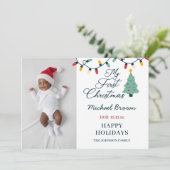 ベビー初めてのクリスマスカスタムフォトフェスティバル シーズンカード (スタンド正面)