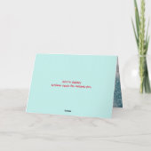 ベビー初めてのクリスマスカード サンキューカード (裏面)