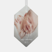 ベビー初めてのクリスマスガラスオーナメント ガラスオーナメント (正面右)