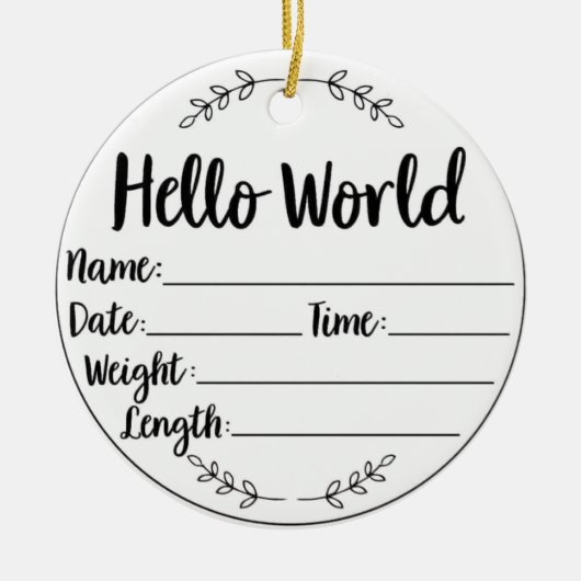 ベビー初めてのクリスマスキープサケオーナメント セラミックオーナメント (正面)