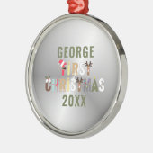 ベビー初めてのクリスマスキープサケメタルオーナメント メタルオーナメント (左)