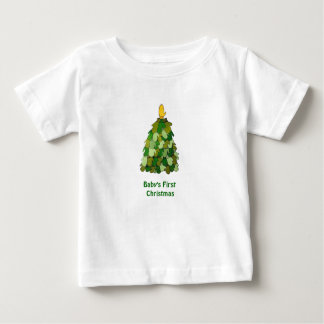 ベビー初めてのクリスマスクリーパー ベビーTシャツ
