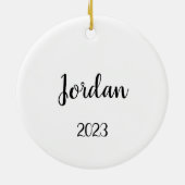 ベビー初めてのクリスマスシーオッターマムベビーカスタム セラミックオーナメント (裏面)