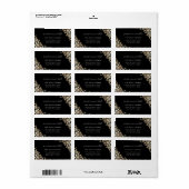 ベビー初めてのクリスマススエレガントノーフレークスアドレス ラベル (フルシート)