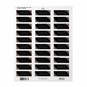 ベビー初めてのクリスマススエレガントノーフレークスアドレス ラベル (フルシート)