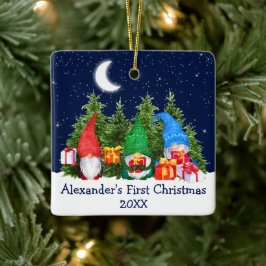 ベビー初めてのクリスマススカイウォーター色格言ツリー セラミックオーナメント