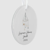 ベビー初めてのクリスマススターモバイルアクリルオーナメント オーナメント (正面)