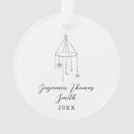 ベビー初めてのクリスマススターモバイルアクリルオーナメント オーナメント