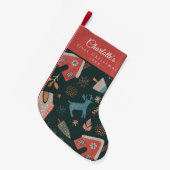 ベビー初めてのクリスマスストッキング! スモールクリスマスストッキング (正面 (吊り時))