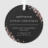 ベビー初めてのクリスマススノーフレースタイリッシュクスの写真 オーナメント (裏面)