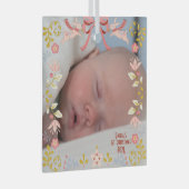 ベビー初めてのクリスマスズガラススクエアオーナメント ガラスオーナメント (正面右)