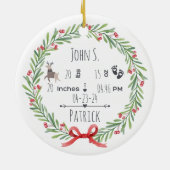 ベビー初めてのクリスマスセラミックオーナメント2024 セラミックオーナメント (裏面)