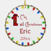 ベビー初めてのクリスマスセラミックオーナメント セラミックオーナメント (裏面)