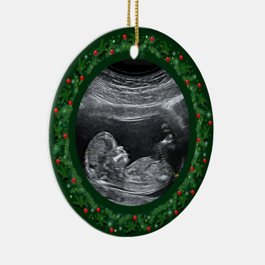 ベビー初めてのクリスマスセラミックオーナメント セラミックオーナメント (右)