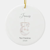 ベビー初めてのクリスマスセラミックスホリデイオーナメント セラミックオーナメント (正面)