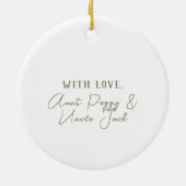 ベビー初めてのクリスマスゾウオーナメント セラミックオーナメント (裏面)