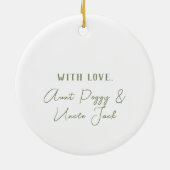 ベビー初めてのクリスマスゾウオーナメント セラミックオーナメント (裏面)