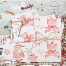 ベビー初めてのクリスマステディベアレッドキツネ&サンタ