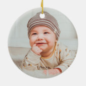 ベビー初めてのクリスマストイカスタムホース セラミックオーナメント (裏面)