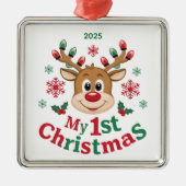 ベビー初めてのクリスマストインデアオーナメント メタルオーナメント (正面)