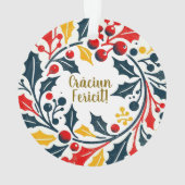 ベビー初めてのクリスマストリコラーリース オーナメント (裏面)