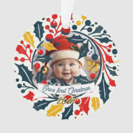 ベビー初めてのクリスマストリコラーリース オーナメント