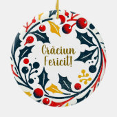 ベビー初めてのクリスマストリコラーリース セラミックオーナメント (裏面)