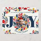 ベビー初めてのクリスマストリコロールJOYリース2 シーズンカード (正面/裏面)