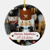 ベビー初めてのクリスマスナツクラッカーオーナメント セラミックオーナメント (裏面)