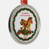 ベビー初めてのクリスマスハイルルームオーナメント メタルオーナメント (右)
