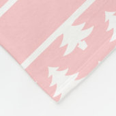 ベビー初めてのクリスマスパーソナライズされた赤面ピンク フリースブランケット (角)