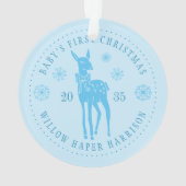 ベビー初めてのクリスマスパーソナライズされたKeepsake オーナメント (裏面)