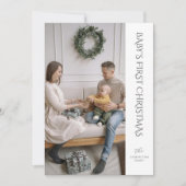 ベビー初めてのクリスマスファミリーフォト シーズンカード (正面)