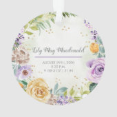 ベビー初めてのクリスマスフェアリー&フラワーズ オーナメント (裏面)