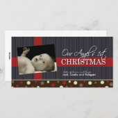 ベビー初めてのクリスマスフォトカード シーズンカード (正面/裏面)