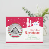 ベビー初めてのクリスマスフォトカード シーズンカード (スタンド正面)