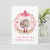 ベビー初めてのクリスマスフォトクリスマスカード (スタンド正面)