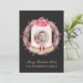 ベビー初めてのクリスマスフォトクリスマスカード (スタンド正面)