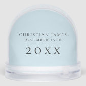 ベビー初めてのクリスマスフォトスノーグローブ (裏面)