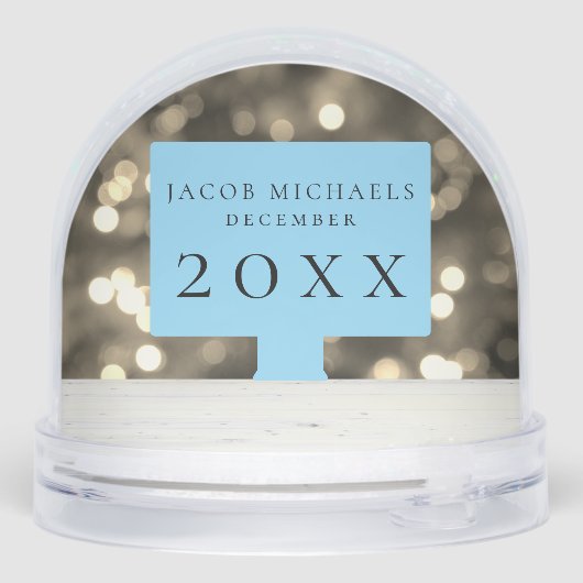 ベビー初めてのクリスマスフォトスノーグローブ (裏面)