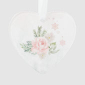 ベビー初めてのクリスマスフローラハート オーナメント (裏面)