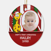 ベビー初めてのクリスマスベビーキラフオーナメント セラミックオーナメント (左)